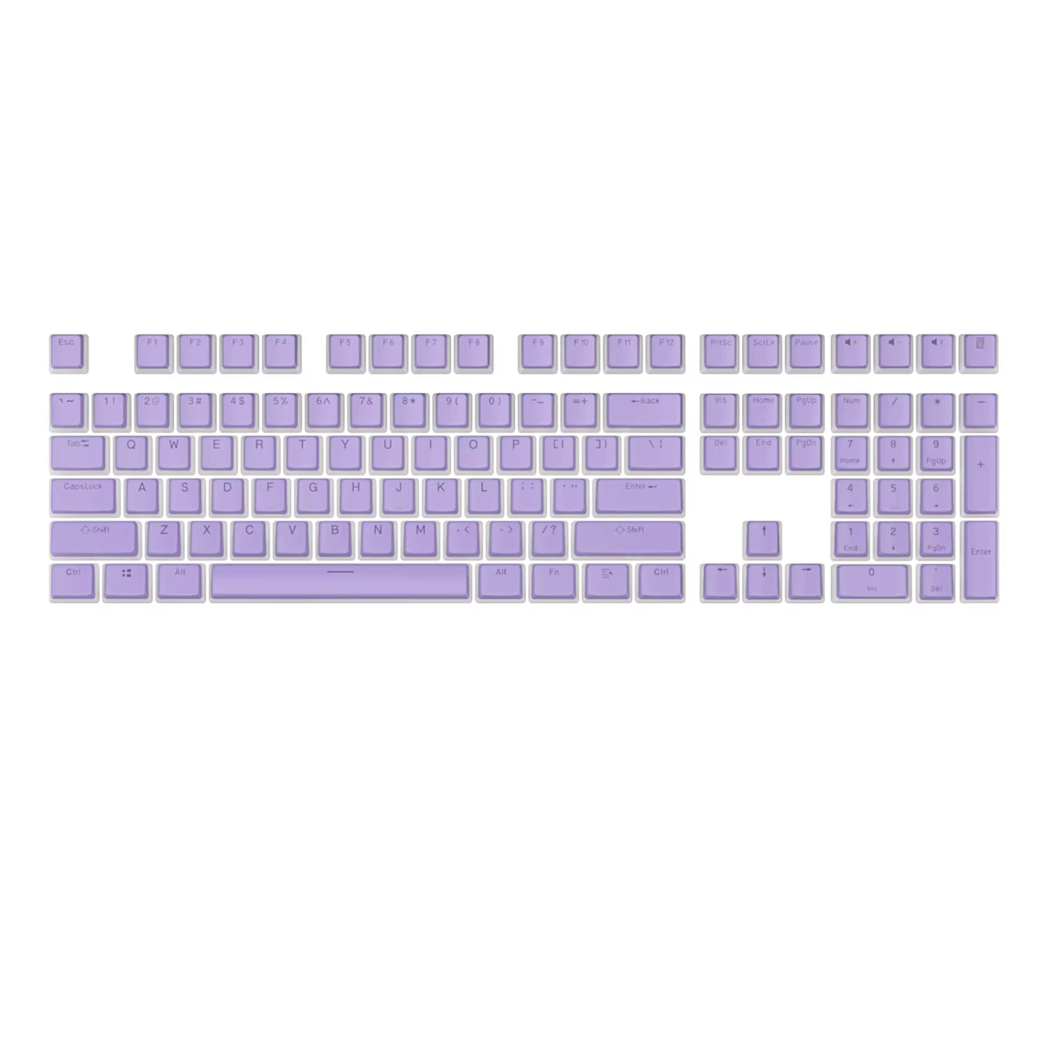104 Keys PBT Pudding Keycap Two-Color Injection OEM Profile DIY Keycaps for Gateron Cherry MX Switch Gaming Mechanical Keyboard